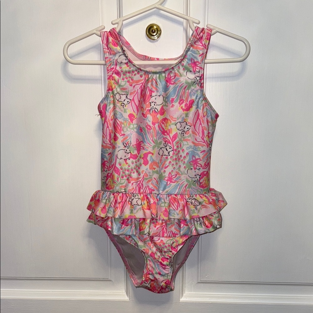 Crown & Ivy Toddler Girl Bunny 🐰 Bathing Suit - Size 3T